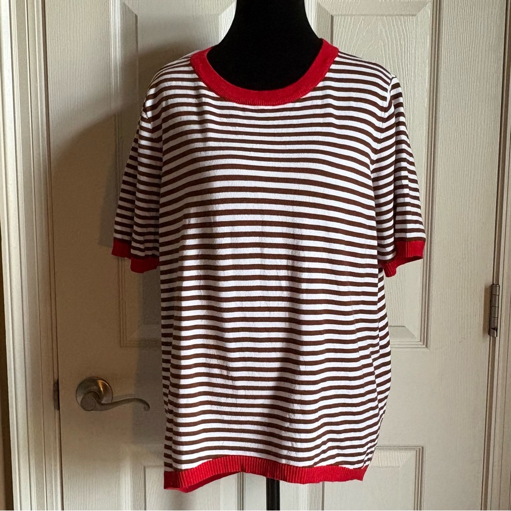DOKOTOO Striped Knit Top